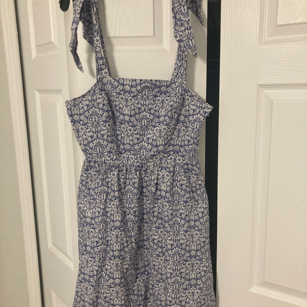Antonio Melani Dress Blue Ribbon Tie Size 10